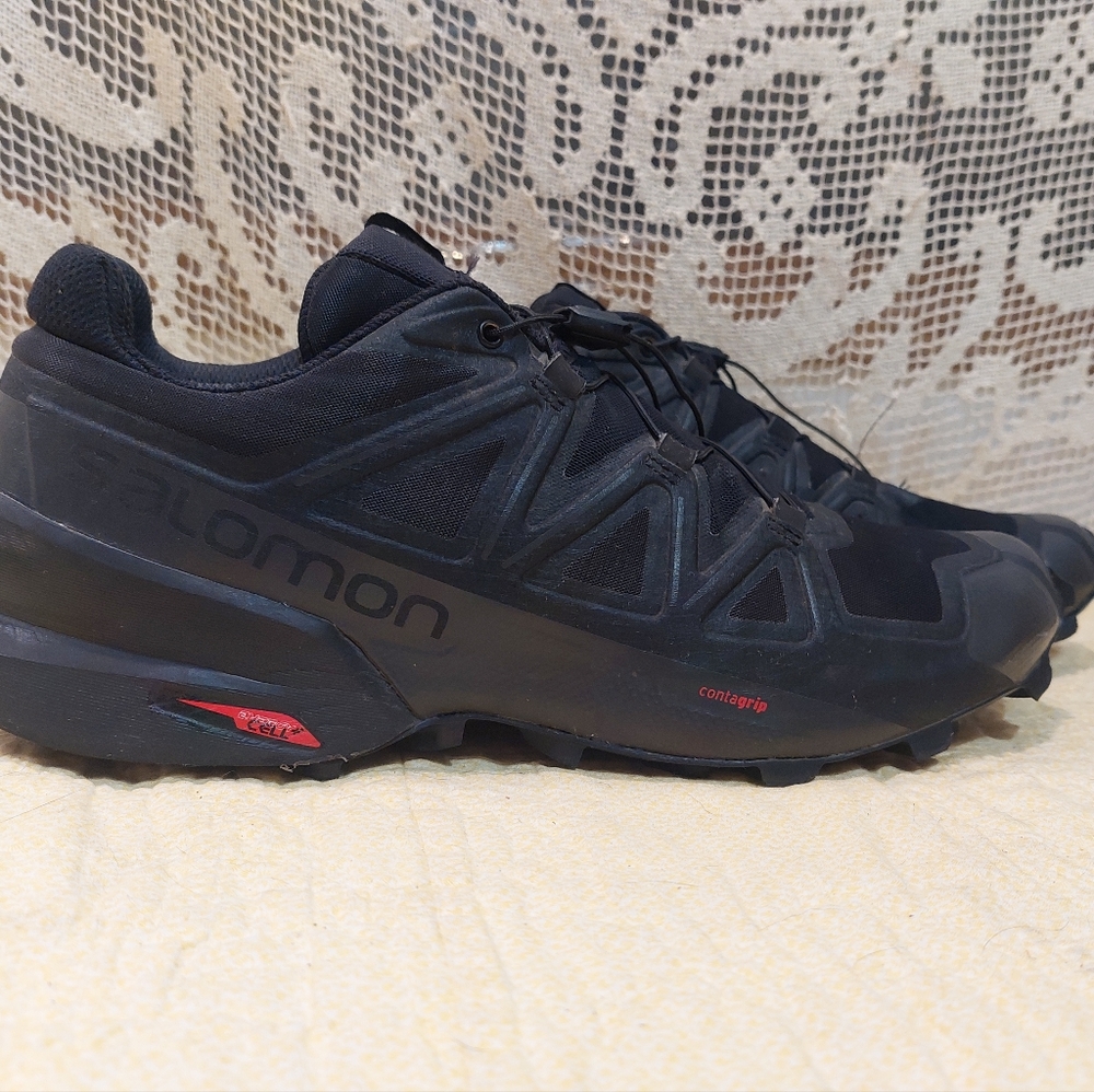 Salomon Black Speed Cross 5 Athletic Shoes